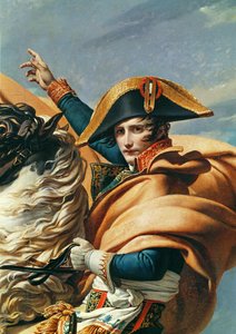 Bonaparte franchissant les Alpes (détail) - Jacques Louis David